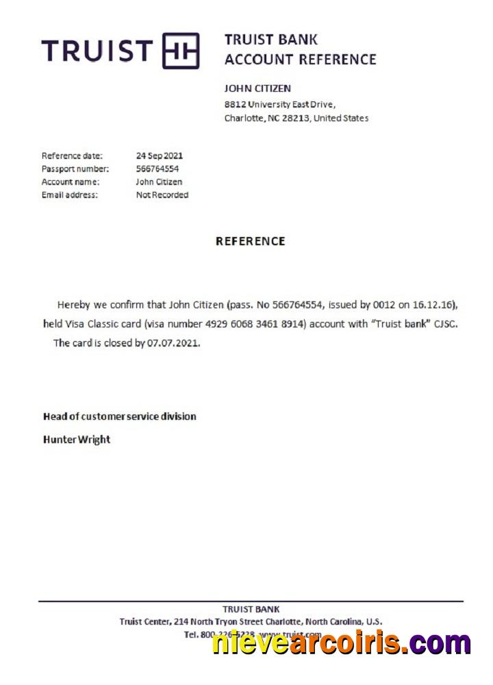 USA Truist bank closure reference